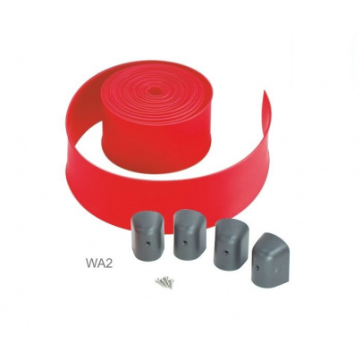 Ochranná červená guma 8m s koncovými zátkami pre rameno WA1