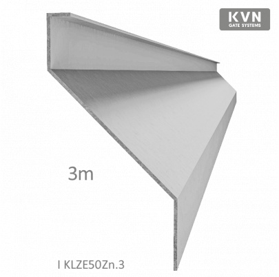 Z-profil lamela 3000mm, pozink s vystuženou hranou 10mm