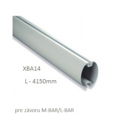 Hliníkové oválne rameno, farba biela, rozmer: 69 x 92 x 4150mm, pre M-BAR/L-BAR