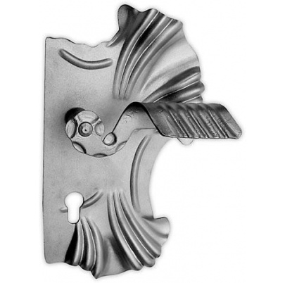 štít s kľučkou 285x155x2mm, pravý, rozteč 90mm