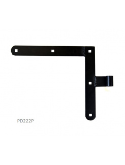 Kovanie 250x290mm, pre čap 14mm, povrch čierny lak, pravé