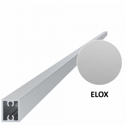 Profil 20x16mm, L-6000mm, hliník s eloxovanou vrstvou 15um