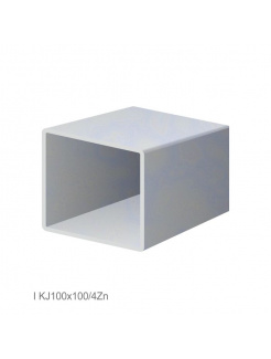 Uzavretý profil 100x100x4mm, zinkovaný DX51D+Z100, hladký L=3000mm, cena za kus