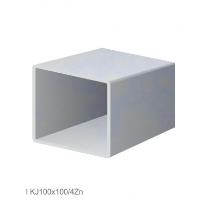 Uzavretý profil 100x100x4mm, zinkovaný DX51D+Z100, hladký L=3000mm, cena za kus