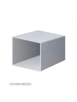 Uzavretý profil 100x100x2mm, zinkovaný DX51D+Z100, hladký L=6000mm, cena za kus