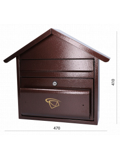 DOPREDAJ! Schránka poštová 470x410x110mm, max. formát listu: C4, medená