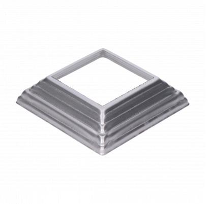 Krytka plechová, 108x108x29mm, diera:62x62mm, výlisok