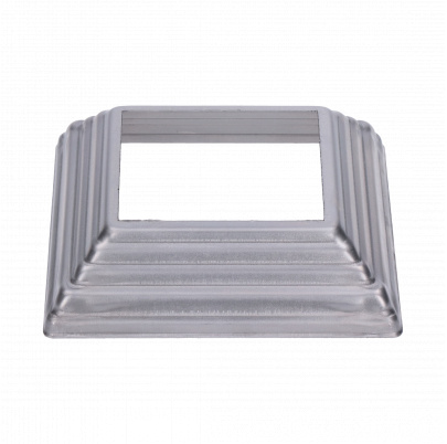 Krytka plechová, 108x108x29mm, diera:62x62mm, výlisok
