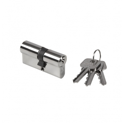 LOCINOX® cylindrická vložka EURO 30/30mm, niklová, 3 kľúče, skrutka M5x65mm