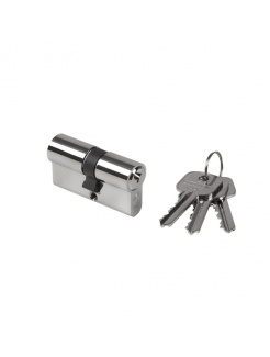 LOCINOX® cylindrická vložka EURO 27/27mm, niklová, 3 kľúče, skrutka M5x65mm