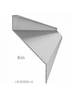 Z-profil-lamela L-4000mm, 23x75x30x1,5mm s vystuženou hranou 10mm, zinkovaný plech, použitie pre plotovú výplň v kombinácii s KU60Zn a profilom 60mm, cena za 4m kus