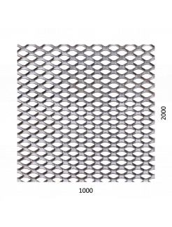 Ťahokov Fe kosoštvorcové oko: 22x12mm, mostík: 3mm (1000x2000x2mm)