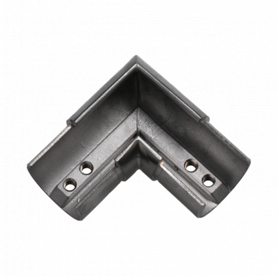 Spojka - koleno 90°, lepený spoj, brúsená nerez AISI304