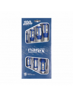 Sada profi úderových skrutkovačov 7 dielna, výrobca NAREX, 3,5 x 75, 4,5 x 90, 5,5 x 100, 7,0 x 125, 8,0 x 150, PH1 x 80, PH2 X 100