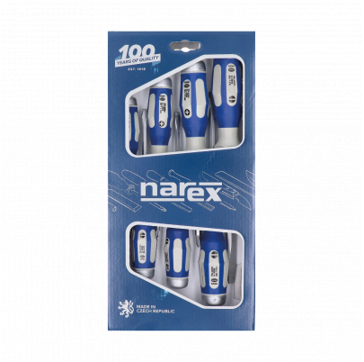 DOPREDAJ! Sada profi úderových skrutkovačov 7 dielna, výrobca NAREX, 3,5 x 75, 4,5 x 90, 5,5 x 100, 7,0 x 125, 8,0 x 150, PH1 x 80, PH2 X 100