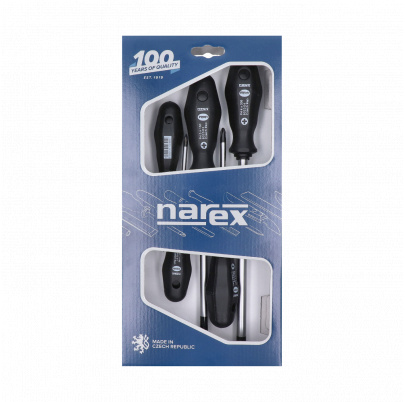 Sada profi skrutkovačov 5 dielna, výrobca NAREX, PH0 x 60, PH1 x 80, PH2 x 100, PH3 x 150, PH4 x 200