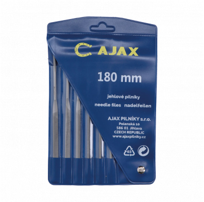 DOPREDAJ! 6 dielna sada ihlových pilníkov, dĺžka 180mm, sek 2
