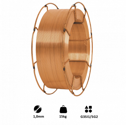 Drôt zvárací 1.0mm-MIG/MAG(CO2), G3Si1/SG2, 15kg