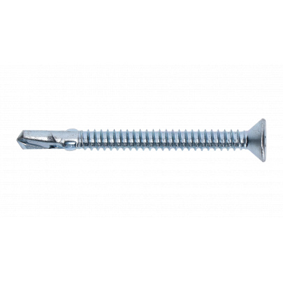 Skrutka samozávrtná pre kotvenie drevených prvkov k oceľovému podkladu hrúbky max. 7mm, 6.3x50