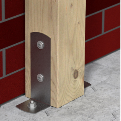 Pätka stĺpika 75x63x200mm, 3mm pozink