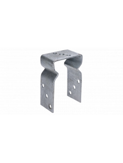 Pätka stĺpiku 141x60x150mm, 4mm žiarový pozink, počet dier s priemerom 11mm-9ks