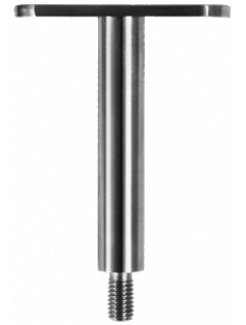 Držiak madla pevný, plochý (78x64 mm) závit M8, brúsená nerez K320 /AISI304