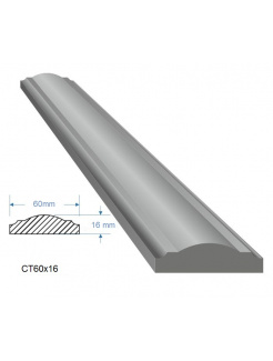 Madlo 60x16mm, dĺžka 6000 mm, cena za KUS