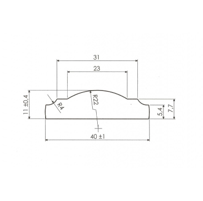 Madlo 40x11mm, dĺžka 6000 mm, cena za KUS