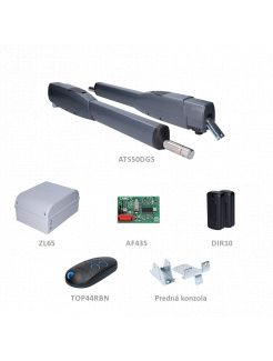 CAME ATS SAFE LONG 24V sada pre dvojkrídlovú bránu do 5m/krídlo, 2x ATS50DGS (24V, 80W, 3000N), 1x ZL65, 1x AF43S, 1x TOP44RBN, 1 pár DIR10