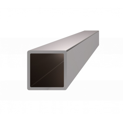 Profil uzatvorený 25x25x2mm, cena za 1ks(4m) brúsená nerez K320/AISI304