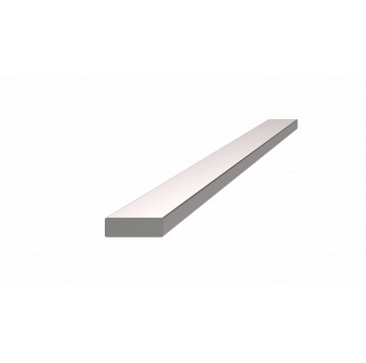 Nerezová tyč plochá 15x5mm, cena za 1ks(1m) brúsená nerez K320 /AISI304