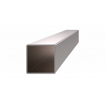 Profil uzatvorený 35x35x2mm, cena za 1ks (4m), brúsená nerez K320 /AISI304