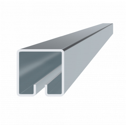 Pozinkovaný profil tvaru U, s drážkou 7.5mm, cena za 1ks (6m), rozmer: 40x40mm, materiál: DX51D+Z100