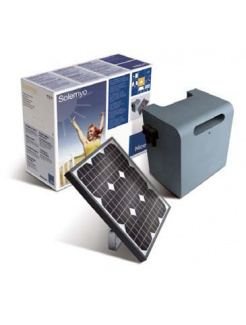 VÝROBA UKONČENÁ - SYKCE fotovoltaický solárny panel 15W, 24V batéria, NÁHRADA SOLEMYO30