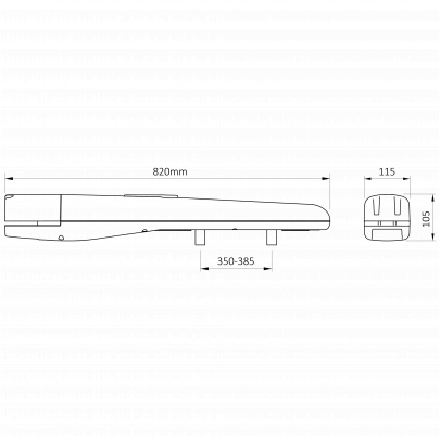 TOONA pohon pre krídlovú bránu do 3m/krídlo