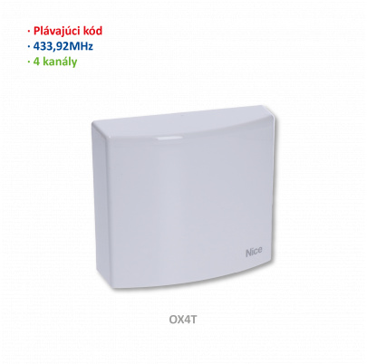 Prijímač univerzálny, 4 kanálový, so zabudovaným vysielačom