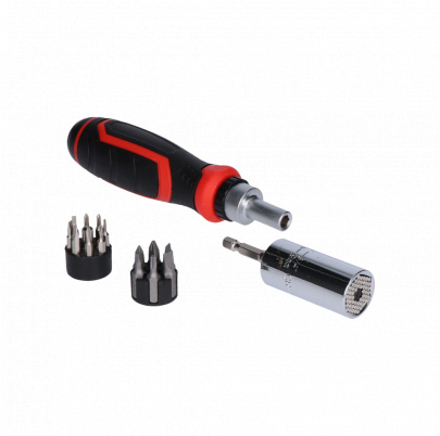 Multi socket skrutkovač s račňou