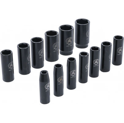 Sada nadstavcov na rázový uťahovák 1/2`, 10-32mm, 13ks