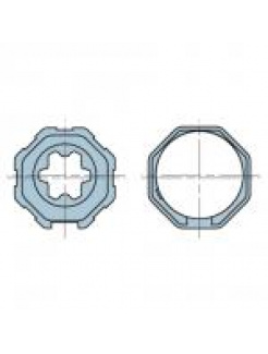Adaptér a osemhranný zaberací diel 70mm pre roletový  ERA L
