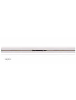 AL vodiaci profil RAL9010 k HALO s difúzerom pre LED
