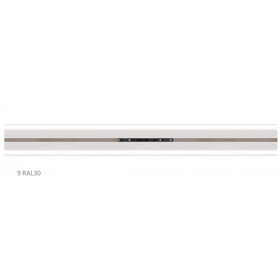 AL vodiaci profil RAL9010 k HALO s difúzerom pre LED