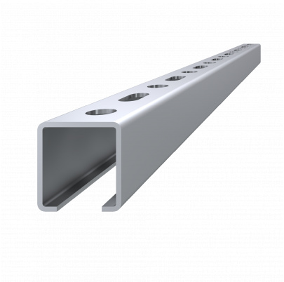 Dierovaný montážny C profil, 28x30x1.75, L-3m, pozinkovaný