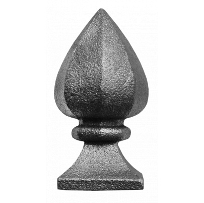 Šiška 118mm, podstavec 48x48mm, dutá