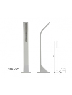 Vonkajšie LED osvetlenie STIK M, farba RAL9010, H-750mm