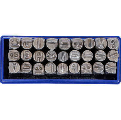 Raznice písmen, 6 mm, na drevo a mäkké kovy