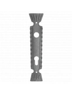 štít s otvormi 260x56mm, rozteč 90mm, otvor na kľučku 20mm