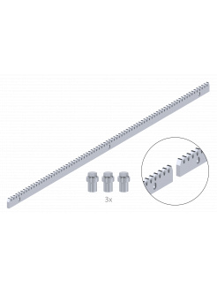Hrebeň kov 30x8mm, L-1000mm, M4, max do 1200kg,  3x úchyt+skrutky, pozinkovaný