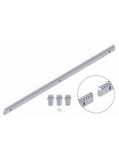 Hrebeň kov 30x12mm, L-1000mm, M4, max do 2200kg, 3x úchyt+skrutky, pozinkovaný