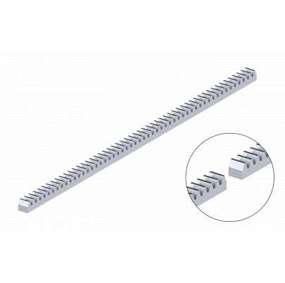 Hrebeň kov 30x30mm, L-1000mm, pre pohony s pastorkom M6, max do 5000kg, pozinkovaný, cena za kus