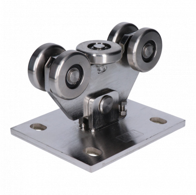 Vozík PICCOLO profil 67x67mm pre brány do 200kg/4.5m, nerez